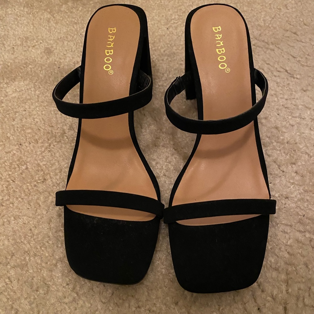 *Never worn* Bamboo Strap Heels Sandals Spring Summer 2023 strapy heels
